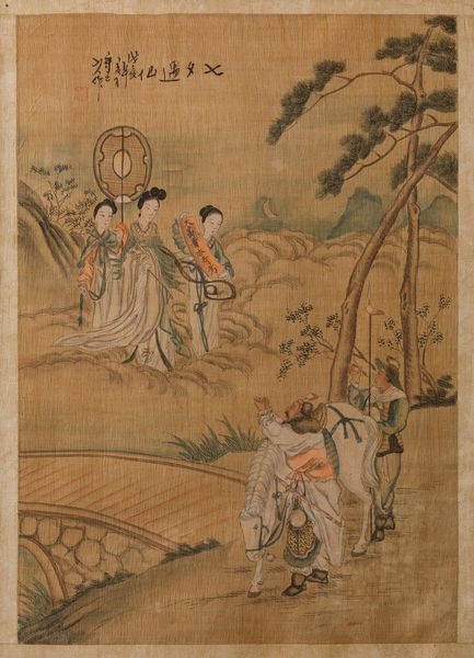 Sette dipinti su carta raffiguranti soggetti diversi, Cina, XX secolo  - Asta Asian Art - Associazione Nazionale - Case d'Asta italiane