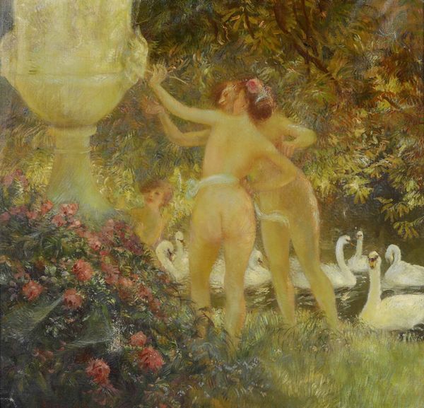 Gaston Latouche, Attribuito a : Le tre grazie  - Asta Dipinti del XIX e XX secolo - Associazione Nazionale - Case d'Asta italiane