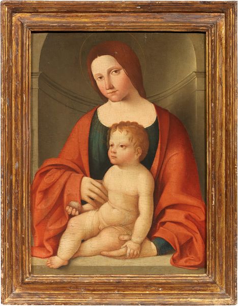 Scuola ferrarese inizio del XVI secolo : Madonna col Bambino  - Asta Importanti Dipinti e Arredi Antichi - Associazione Nazionale - Case d'Asta italiane