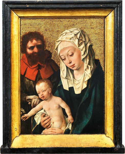 Scuola fiamminga fine XV - prima metà del XVI secolo : Sacra Famiglia (Madonna col Bambino e San Giuseppe)  - Asta Dipinti e Sculture del XIX e XX secolo - Associazione Nazionale - Case d'Asta italiane