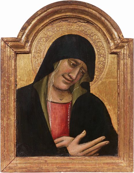 Scuola bolognese del XIV secolo : Madonna e San Giovanni Evangelista  - Asta Dipinti e Sculture del XIX e XX secolo - Associazione Nazionale - Case d'Asta italiane