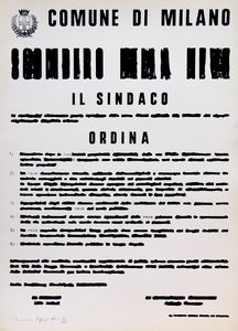 EMILIO ISGRO' : Poesie visive e cancellature  - Asta Arte Moderna e Contemporanea - Associazione Nazionale - Case d'Asta italiane