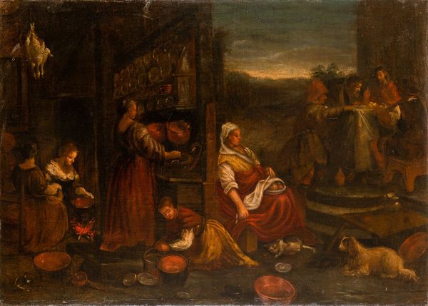 Jacopo Da Ponte detto Jacopo Bassano, copia da : Cena in Emmaus  - Asta Dipinti Antichi - Associazione Nazionale - Case d'Asta italiane