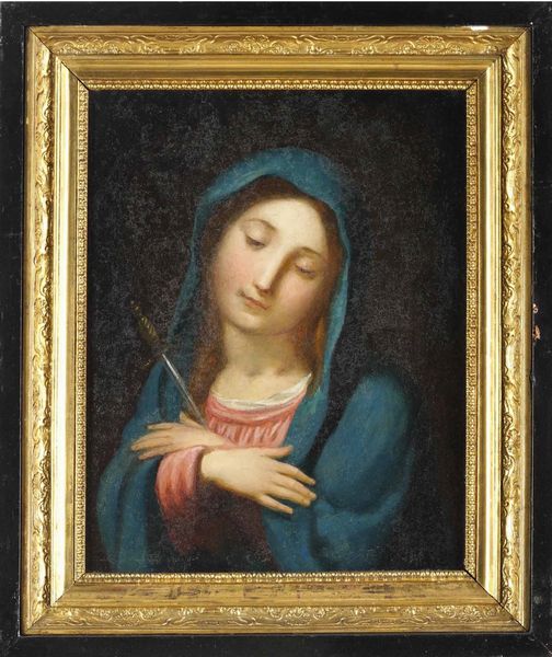 Scuola del XVIII secolo Vergine Addolorata e Salvator Mundi  - Asta Dipinti Antichi - Associazione Nazionale - Case d'Asta italiane