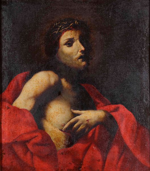 Scuola del XVII secolo Cristo e San Giovanni Battista  - Asta Dipinti Antichi - Associazione Nazionale - Case d'Asta italiane
