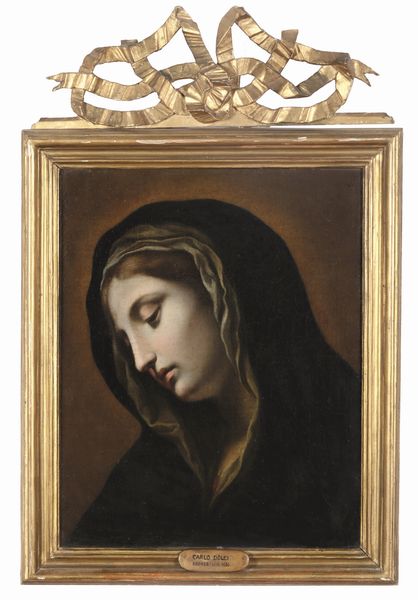 Carlo Dolci, Attribuito a : Vergine Maria  - Asta Dipinti Antichi - Associazione Nazionale - Case d'Asta italiane