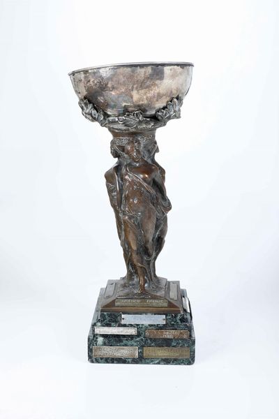 Trofeo remiero, Coppa Piemonte. Arte del primo quarto del XX secolo  - Asta Scultura del XIX e XX secolo - Associazione Nazionale - Case d'Asta italiane