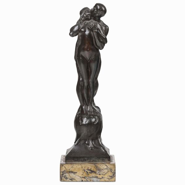 Paul MoreauVauthier (1871-1936) Le Baiser  - Asta Scultura del XIX e XX secolo - Associazione Nazionale - Case d'Asta italiane