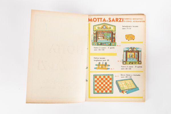 Motta e Sarzi - Fabbrica Giocattoli di Legno  - Asta Giocattoli d'Epoca - Associazione Nazionale - Case d'Asta italiane