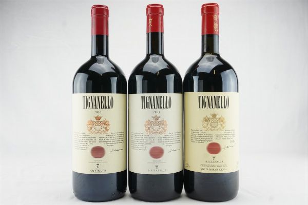 Tignanello Antinori  - Asta IL SIGNIFICATO DELLA PASSIONE - Vini Pregiati e da Collezione - Associazione Nazionale - Case d'Asta italiane