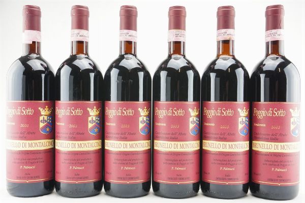 Brunello di Montalcino Poggio di Sotto 2003  - Asta IL SIGNIFICATO DELLA PASSIONE - Vini Pregiati e da Collezione - Associazione Nazionale - Case d'Asta italiane