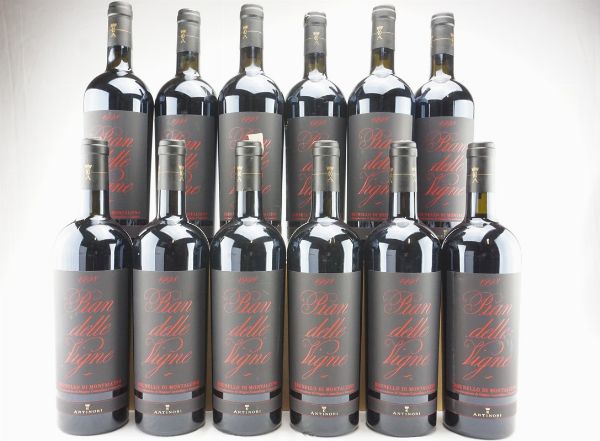 Brunello di Montalcino Pian delle Vigne Antinori 1998  - Asta IL SIGNIFICATO DELLA PASSIONE - Vini Pregiati e da Collezione - Associazione Nazionale - Case d'Asta italiane