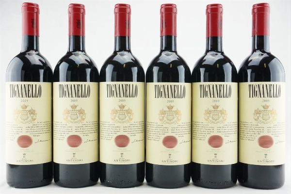 Tignanello Antinori 2009  - Asta IL SIGNIFICATO DELLA PASSIONE - Vini Pregiati e da Collezione - Associazione Nazionale - Case d'Asta italiane