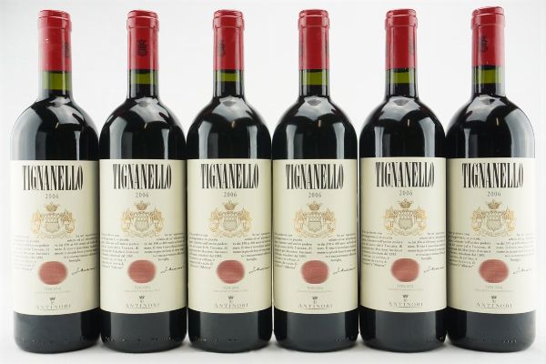 Tignanello Antinori 2006  - Asta IL SIGNIFICATO DELLA PASSIONE - Vini Pregiati e da Collezione - Associazione Nazionale - Case d'Asta italiane