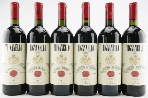 Tignanello Antinori 2004  - Asta IL SIGNIFICATO DELLA PASSIONE - Vini Pregiati e da Collezione - Associazione Nazionale - Case d'Asta italiane