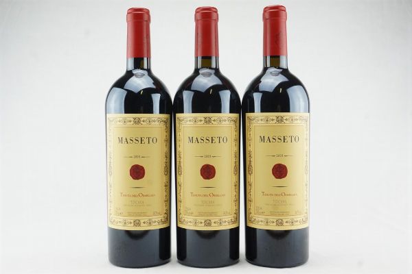 Masseto 2003  - Asta IL SIGNIFICATO DELLA PASSIONE - Vini Pregiati e da Collezione - Associazione Nazionale - Case d'Asta italiane