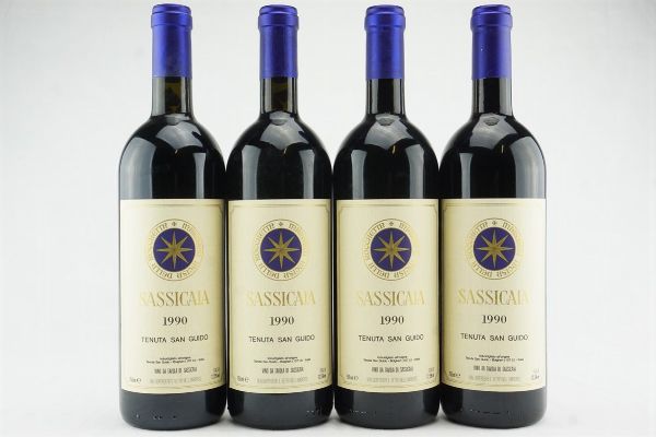 Sassicaia Tenuta San Guido 1990  - Asta IL SIGNIFICATO DELLA PASSIONE - Vini Pregiati e da Collezione - Associazione Nazionale - Case d'Asta italiane