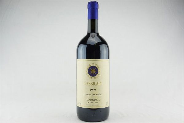 Sassicaia Tenuta San Guido 1989  - Asta IL SIGNIFICATO DELLA PASSIONE - Vini Pregiati e da Collezione - Associazione Nazionale - Case d'Asta italiane