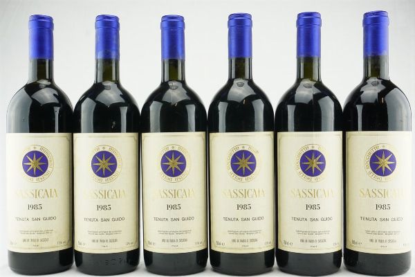 Sassicaia Tenuta San Guido 1985  - Asta IL SIGNIFICATO DELLA PASSIONE - Vini Pregiati e da Collezione - Associazione Nazionale - Case d'Asta italiane