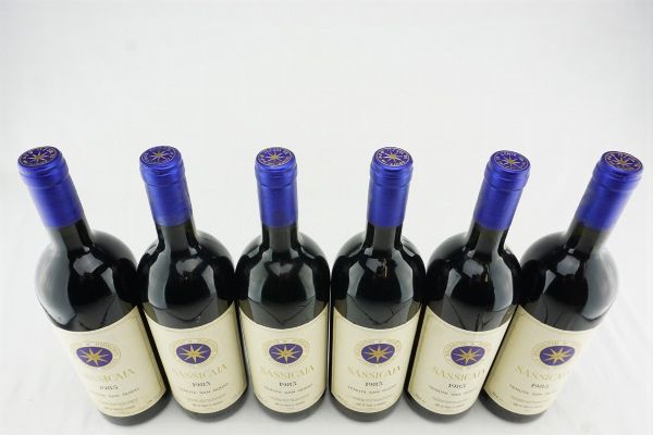 Sassicaia Tenuta San Guido 1985  - Asta IL SIGNIFICATO DELLA PASSIONE - Vini Pregiati e da Collezione - Associazione Nazionale - Case d'Asta italiane