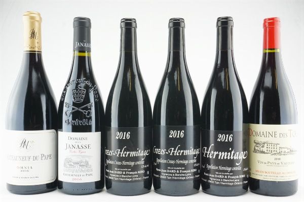 Selezione Rodano 2016  - Asta IL SIGNIFICATO DELLA PASSIONE - Vini Pregiati e da Collezione - Associazione Nazionale - Case d'Asta italiane