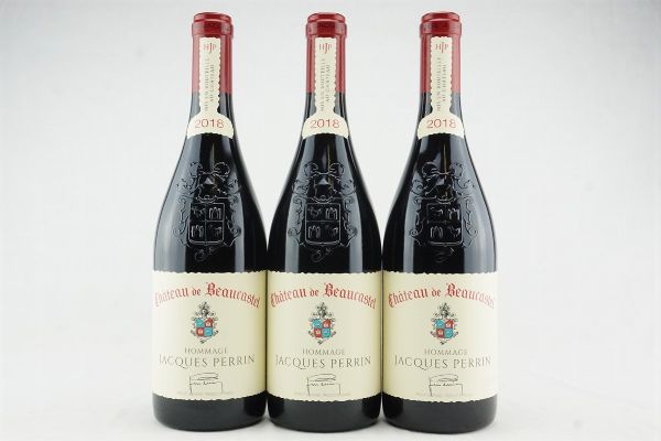 Château Beaucastel Châteuneuf du Pape Hommage a Jacques Perrin 2018  - Asta IL SIGNIFICATO DELLA PASSIONE - Vini Pregiati e da Collezione - Associazione Nazionale - Case d'Asta italiane