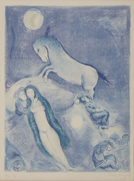 CHAGALL MARC (1887 - 1985) : Plate 11 from Four Tales From The Arabian Nights. He went up to the couch and found a young lady asleep....  - Asta Asta 403 | ARTE MODERNA E CONTEMPORANEA Online - Associazione Nazionale - Case d'Asta italiane