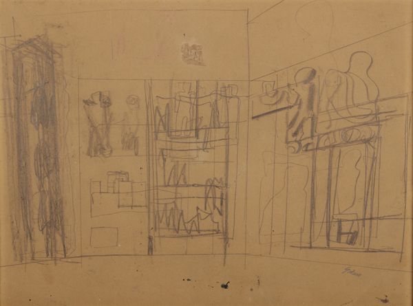 SIRONI MARIO (1885 - 1961) : Studio di architetture.  - Asta Asta 403 | ARTE MODERNA E CONTEMPORANEA Online - Associazione Nazionale - Case d'Asta italiane