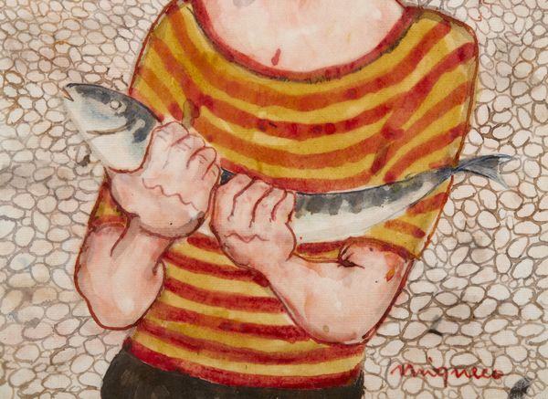 MIGNECO GIUSEPPE (1908 - 1997) : Pescatore.  - Asta Asta 403 | ARTE MODERNA E CONTEMPORANEA Online - Associazione Nazionale - Case d'Asta italiane