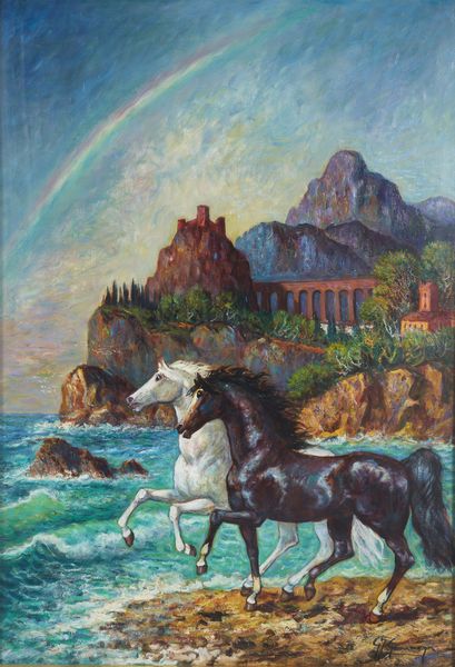 GONZAGA GIOVAN FRANCESCO (1921 - 2007 circa) : Corsieri sulla costa calabra.  - Asta Asta 403 | ARTE MODERNA E CONTEMPORANEA Online - Associazione Nazionale - Case d'Asta italiane