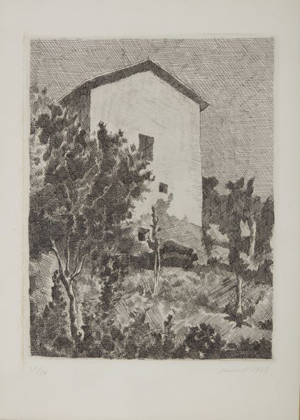 MORANDI GIORGIO (1890 - 1964) : Paesaggio (Casa a Grizzana).  - Asta Asta 403 | ARTE MODERNA E CONTEMPORANEA Online - Associazione Nazionale - Case d'Asta italiane