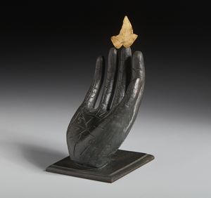 PALADINO MIMMO (n. 1948) : Hand to leaf.  - Asta Asta 403 | ARTE MODERNA E CONTEMPORANEA Online - Associazione Nazionale - Case d'Asta italiane