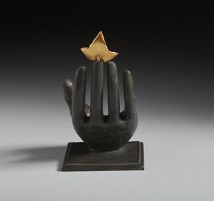 PALADINO MIMMO (n. 1948) : Hand to leaf.  - Asta Asta 403 | ARTE MODERNA E CONTEMPORANEA Online - Associazione Nazionale - Case d'Asta italiane