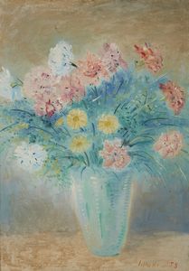 LILLONI UMBERTO (1898 - 1980) : Vaso di fiori.  - Asta Asta 403 | ARTE MODERNA E CONTEMPORANEA Online - Associazione Nazionale - Case d'Asta italiane