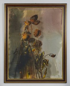 MADIAI MARIO (n. 1944) : Girasoli d'agosto.  - Asta Asta 403 | ARTE MODERNA E CONTEMPORANEA Online - Associazione Nazionale - Case d'Asta italiane