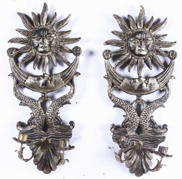 Coppia di appliques in stile  - Asta Antiquariato Aprile - Associazione Nazionale - Case d'Asta italiane