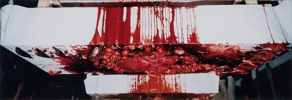 Hermann Nitsch : Santa Lucia 77. Blut. Opfer. Operation.  - Asta Arte moderna e contemporanea - Associazione Nazionale - Case d'Asta italiane