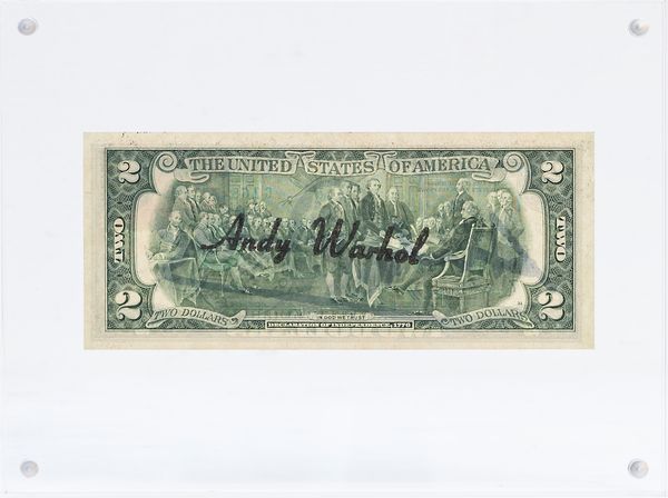 ANDY  WARHOL : 2 dollars  - Asta Arte moderna e contemporanea - Associazione Nazionale - Case d'Asta italiane