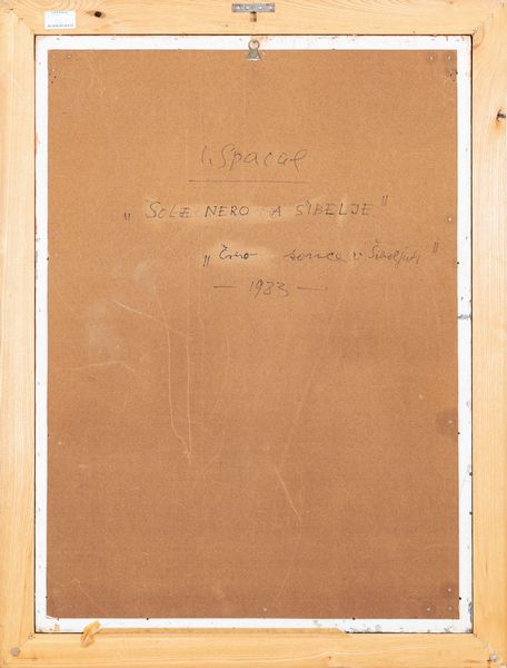 LUIGI  SPACAL : Sole nero a Sibelje  - Asta Arte moderna e contemporanea - Associazione Nazionale - Case d'Asta italiane