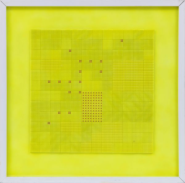 FRANCO COSTALONGA : Gradienti luminosi giallo viola  - Asta Arte moderna e contemporanea - Associazione Nazionale - Case d'Asta italiane