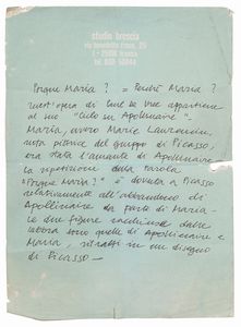 PAUL DE VREE : Porqu Maria? - Dal Ciclo su Apollinaire  - Asta Arte moderna e contemporanea - Associazione Nazionale - Case d'Asta italiane