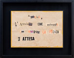 RAOUL SCHULTZ : Lettere anonime  - Asta Arte moderna e contemporanea - Associazione Nazionale - Case d'Asta italiane