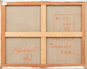 SAVERIO BARBARO : Turbante bianco  - Asta Arte moderna e contemporanea - Associazione Nazionale - Case d'Asta italiane