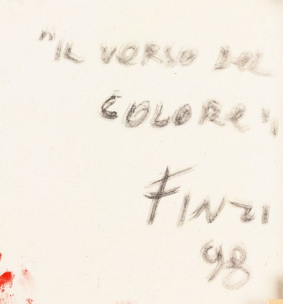 ENNIO FINZI : Il verso del colore  - Asta Arte moderna e contemporanea  - Associazione Nazionale - Case d'Asta italiane