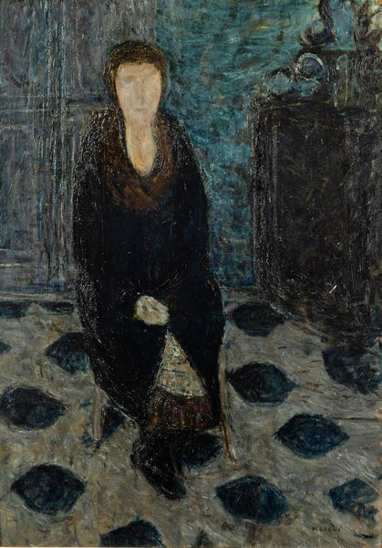 Gino Meloni : Donna in nero  - Asta Arte moderna e contemporanea  - Associazione Nazionale - Case d'Asta italiane