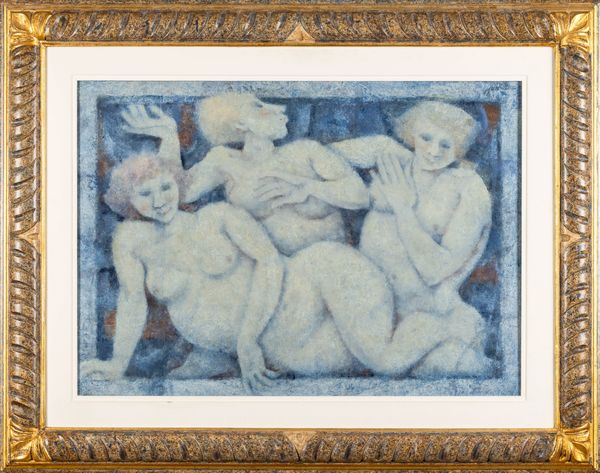 REMO SQUILLANTINI : Tre nudi (Composizione)  - Asta Arte moderna e contemporanea  - Associazione Nazionale - Case d'Asta italiane