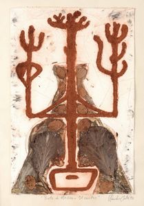 CLAUDIO COSTA - Piste di Nazca. L'uccello serpente<BR>Piste di Nazca. Il cactus