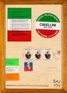 Guglielmo Achille Cavellini : Operazione andata e ritorno n.749  - Asta Arte moderna e contemporanea  - Associazione Nazionale - Case d'Asta italiane