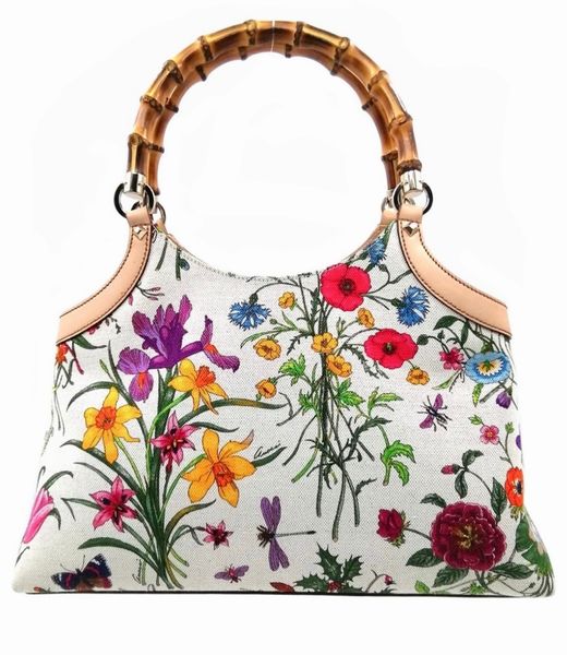 GUCCI : Bamboo Flora.  - Asta 04/05/2023 | FASHION LUXURY - ALTA MODA, BORSE E ACCESSORI DI LUSSO Online - Associazione Nazionale - Case d'Asta italiane