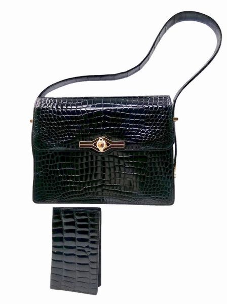 GUCCI : Borsa  in Coccodrillo Porosus Nero.  - Asta 04/05/2023 | FASHION LUXURY - ALTA MODA, BORSE E ACCESSORI DI LUSSO Online - Associazione Nazionale - Case d'Asta italiane